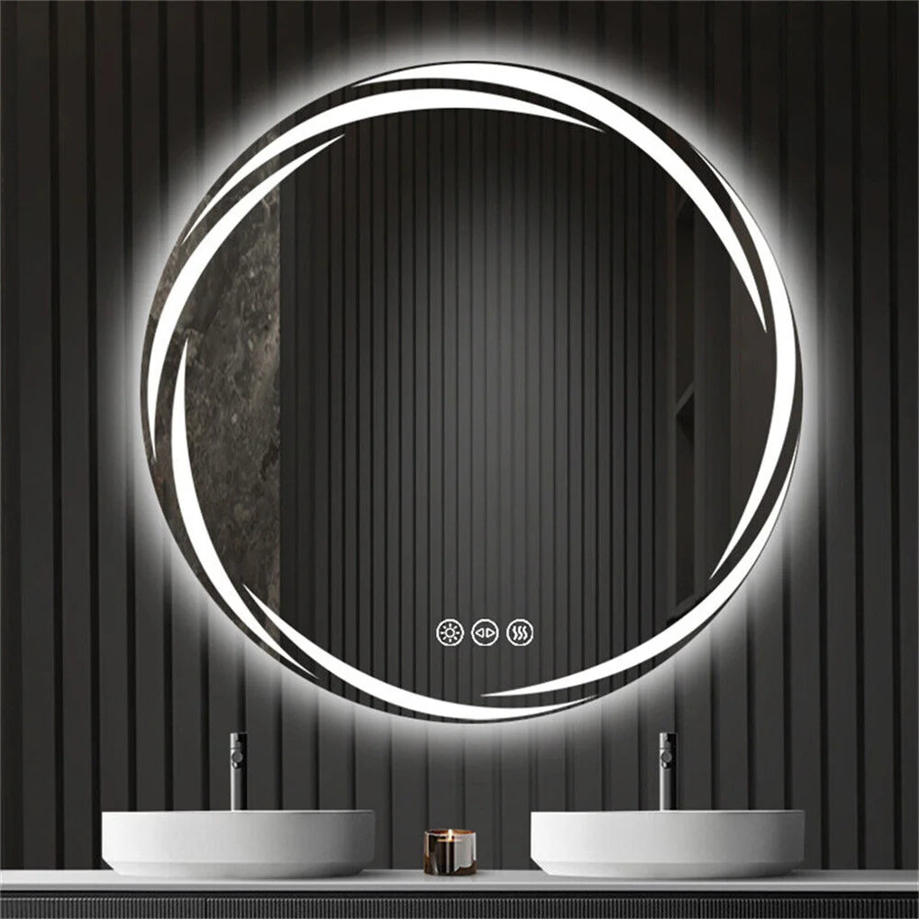 Miroir Spiral de salle de bain LED
